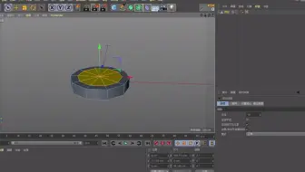 c4d内部挤压（快捷的i）和扩展选区的介绍（怎样做一个瓶盖）