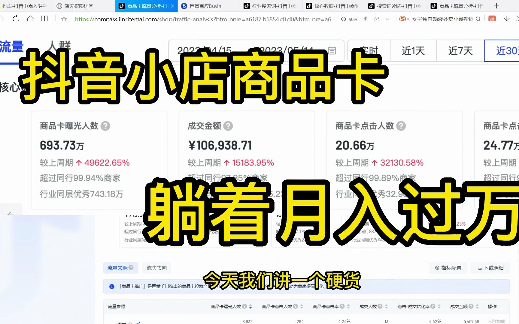 [图]躺着月入过万的项目！就是抖音小店商品卡！！！