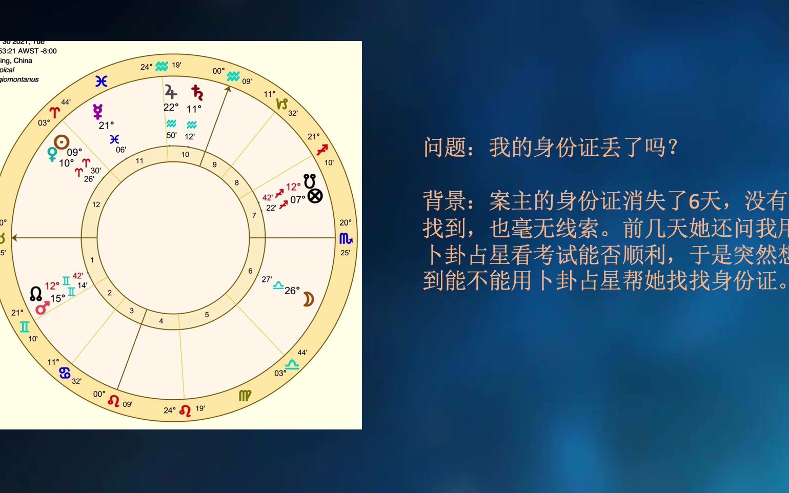 [图]卜卦占星-身份证被找回