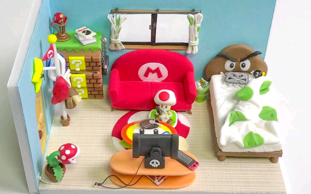 【搬运】用粘土制作キノピオ的房间