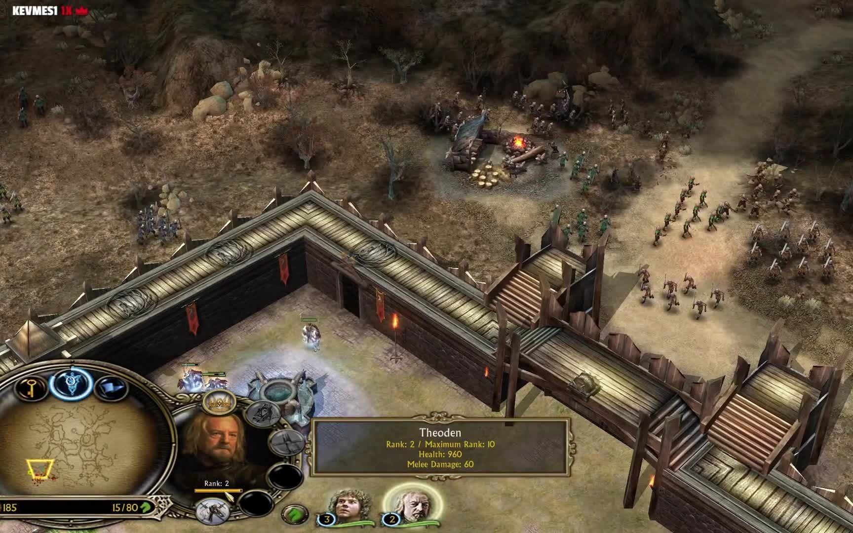 【魔戒:中土战争】骑马汉子威武雄壮!洛汗 1v7 困难ai(1.