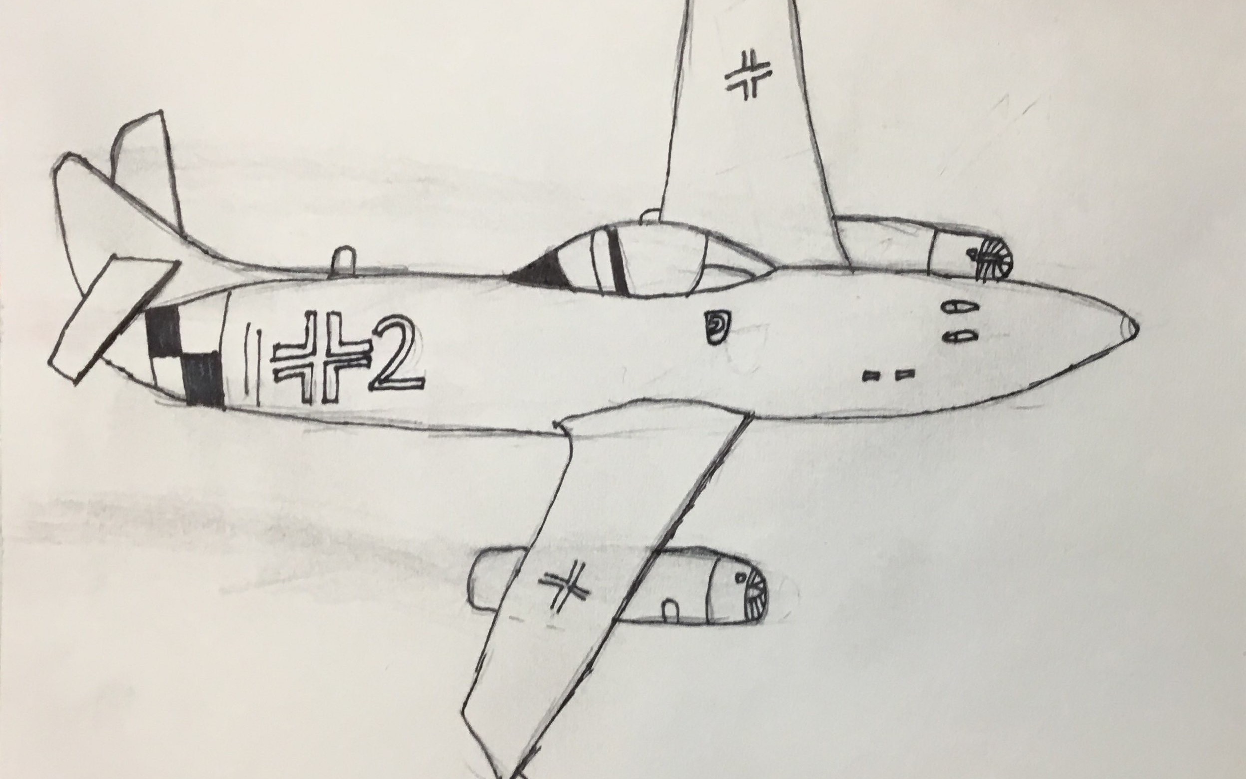 德国二战飞机怎么画图片
