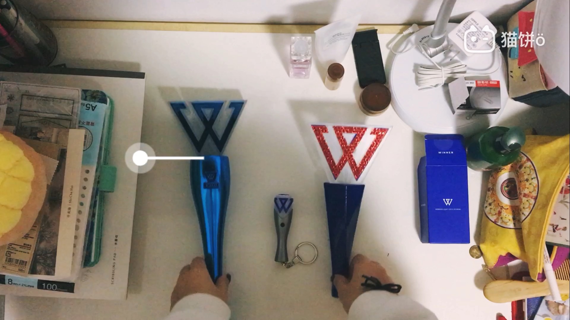 thor妈|winner韩版二代应援灯(钥匙扣)开箱(狗头