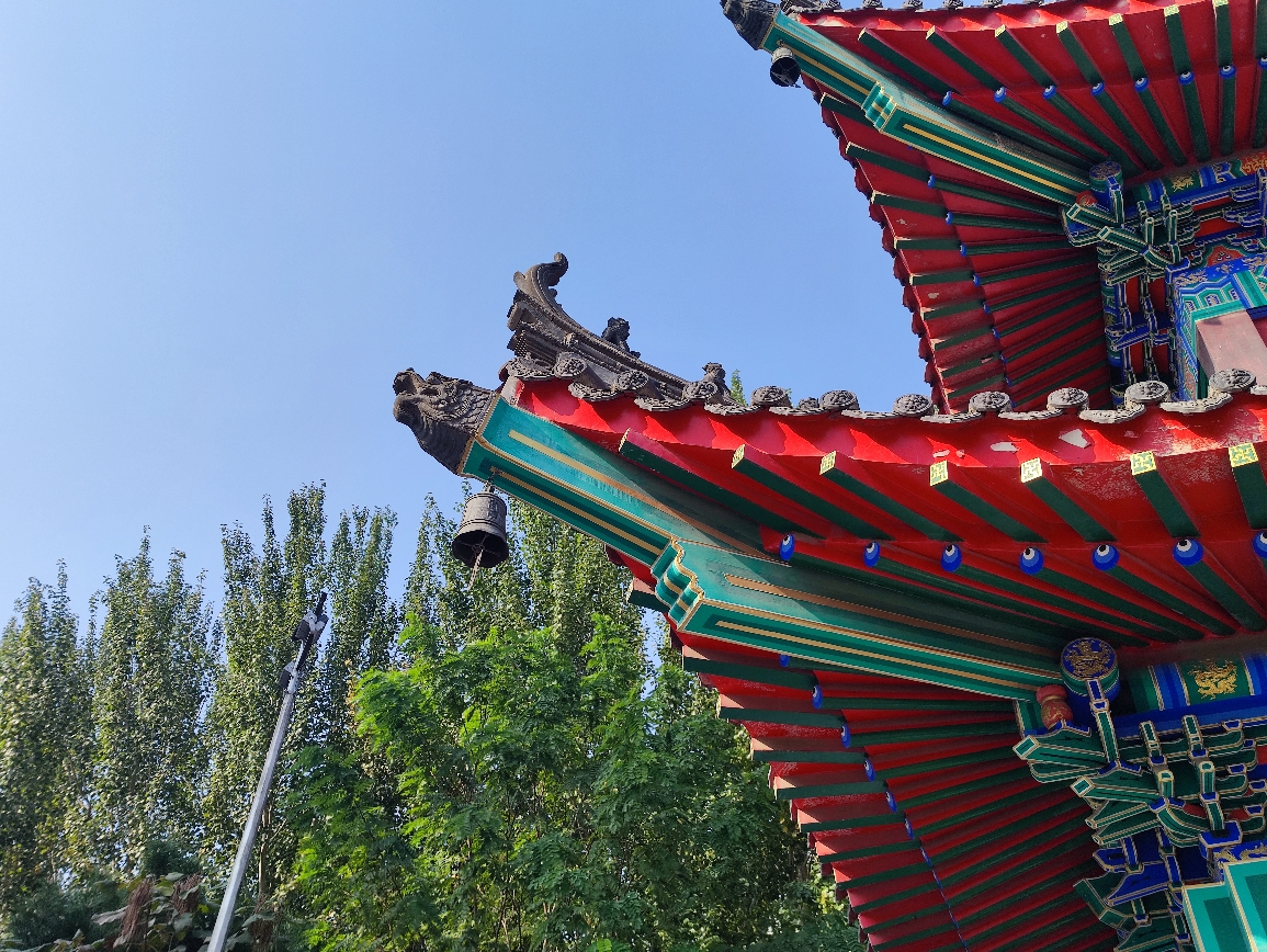 沈阳西塔,全称西塔延寿寺,建于崇德五年(1640年),院里梓树茂盛,相思草