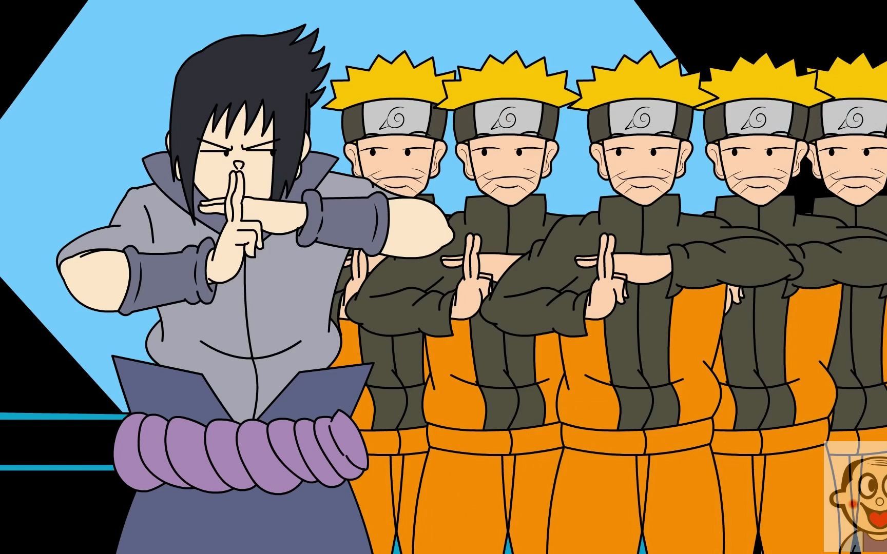 22,佐助&鸣人&井野&小樱&分身术_哔哩哔哩_bilibili