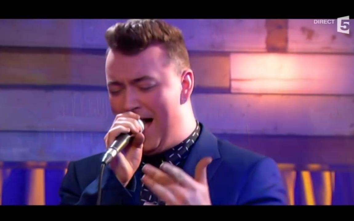 [图]【完美还原高难度歌曲】Sam Smith - Money on my mind (Live on C à vous) 2014.04.08