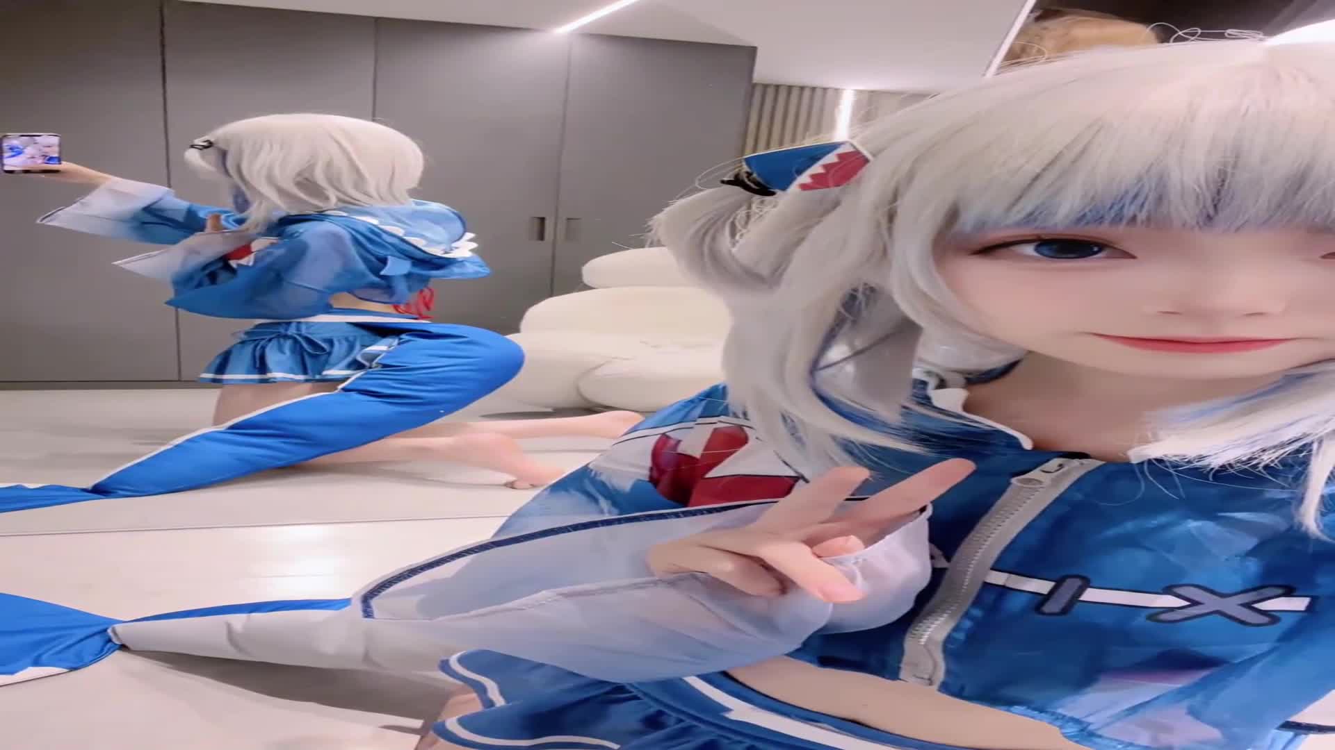 水着版古拉～#古拉小鲨鱼 #cos #噶呜古拉