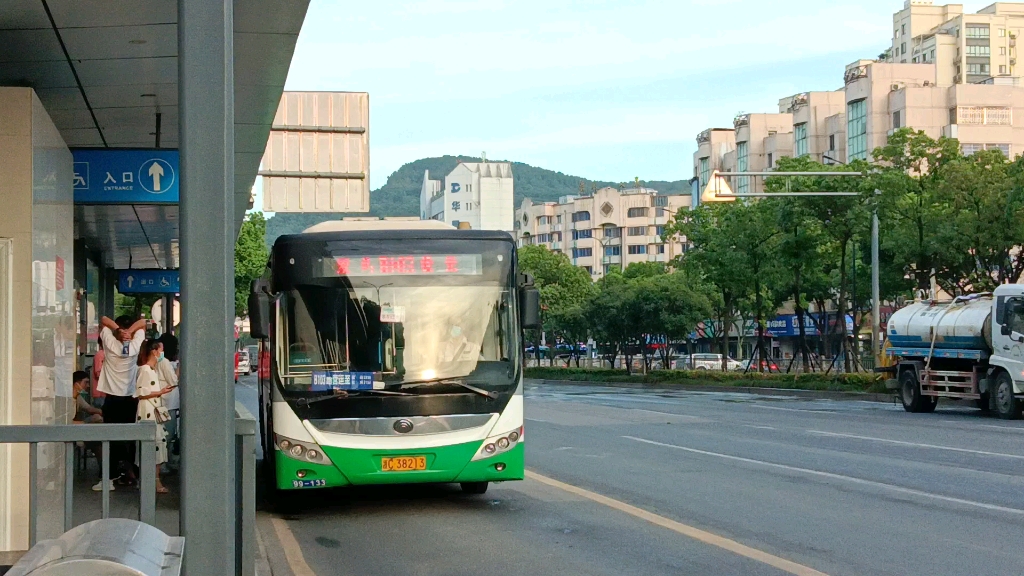 温州公交b103路宇通h10出状元站,开往双屿客运中心