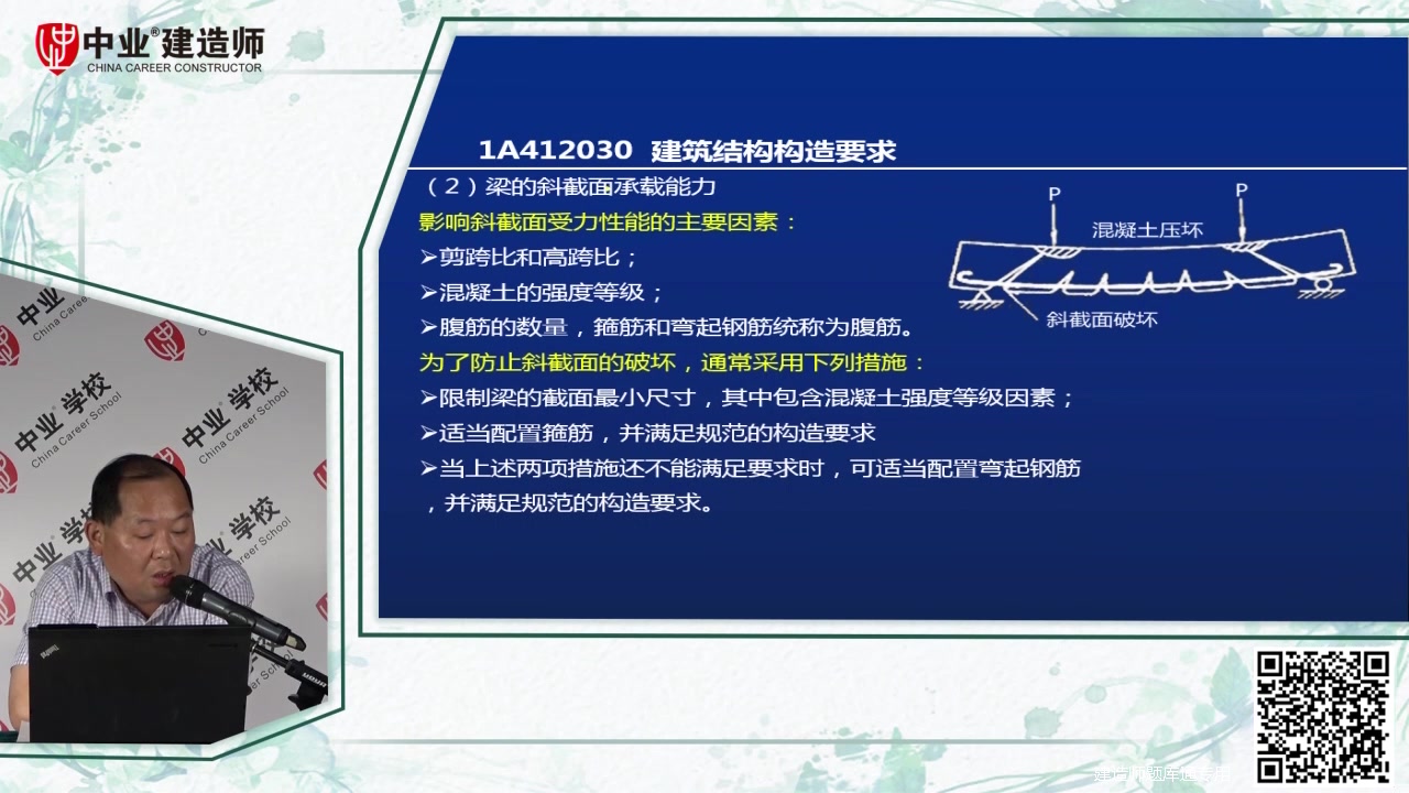 中业网校一级建造师报名建筑工程梁的斜截面承载能力哔哩哔哩bilibili