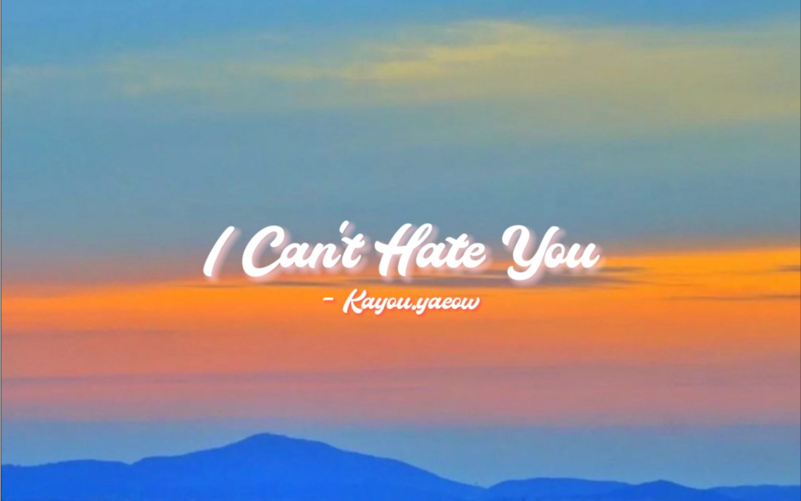 [图]日推歌单 | Pop | 温柔系，嗓音简直太好听 | 【I Can't Hate You】