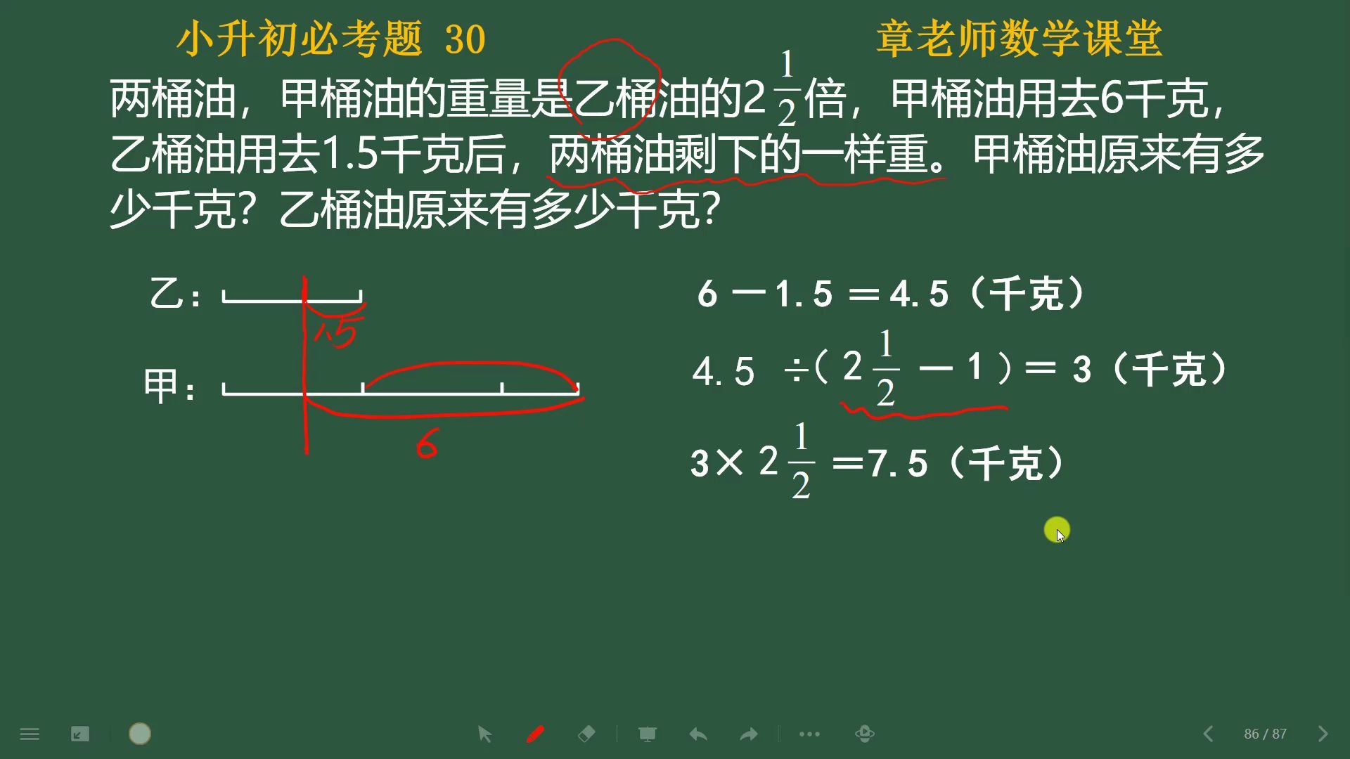 小升初必考题30:「差倍问题」这是我班学霸的方法,你会吗?哔哩哔哩bilibili