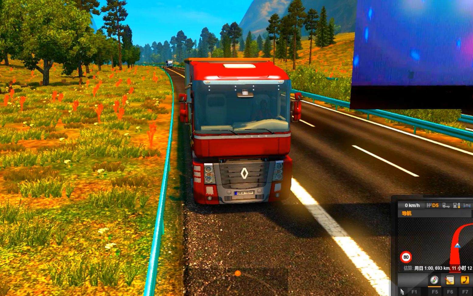 遨游中国:驾驶雷诺卡车超速行驶,最快时间来到云南省