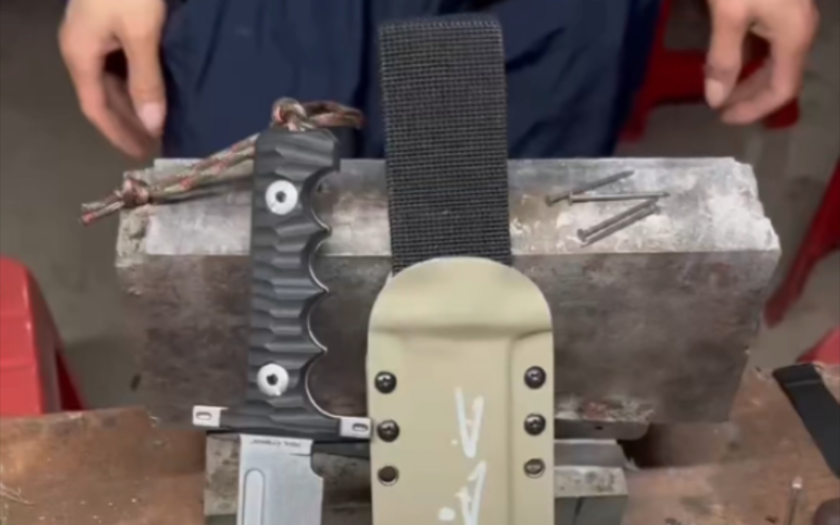 超暴力测试砍铁钉砍铁波尔武力quebec two sw - signature edition