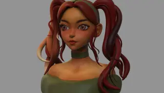 【zbrush】黑 妹 建 模