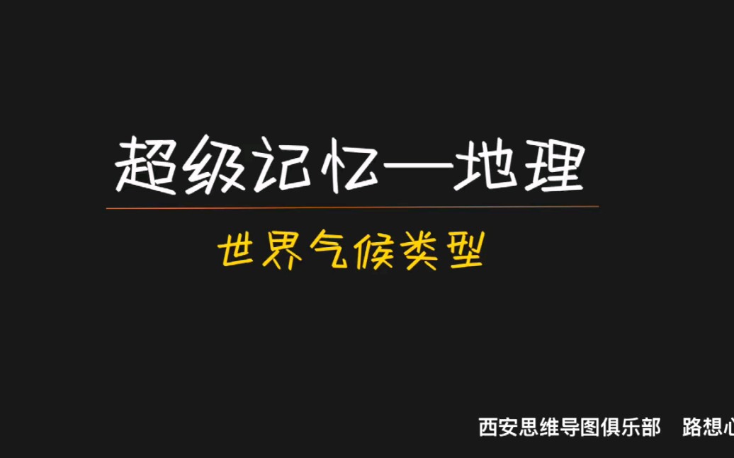 [图]【干货分享】初高中地理—《世界气候类型》 啊～加油～