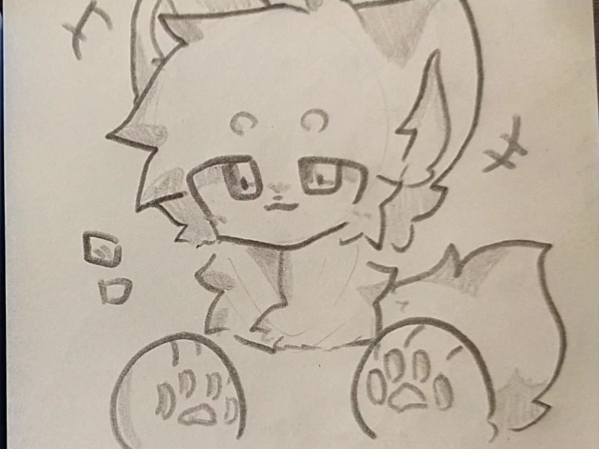 快来看六年级小学生画一只兽兽叭四