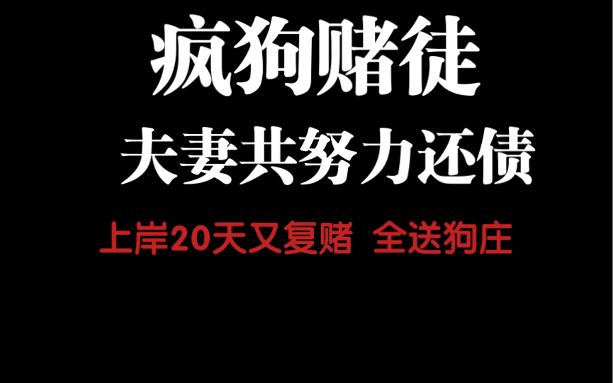 戒赌一年夫妻共打工兼职还清债务成功上岸不到二十天又全部给狗庄送回去 可怜悲哀哔哩哔哩bilibili