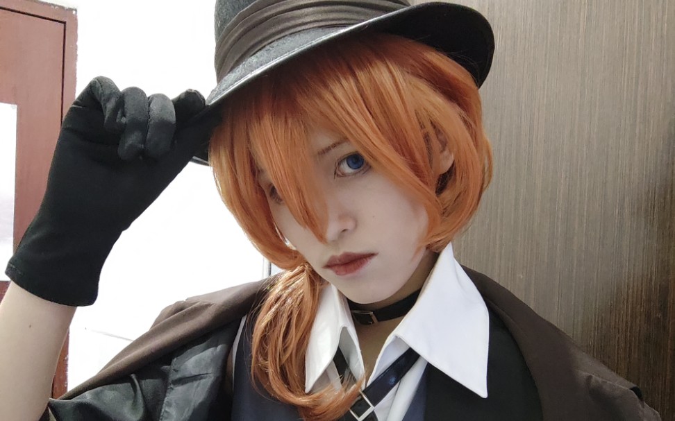 中原中也cos港黑干部在线营业给中也先生生日录的一个小视频