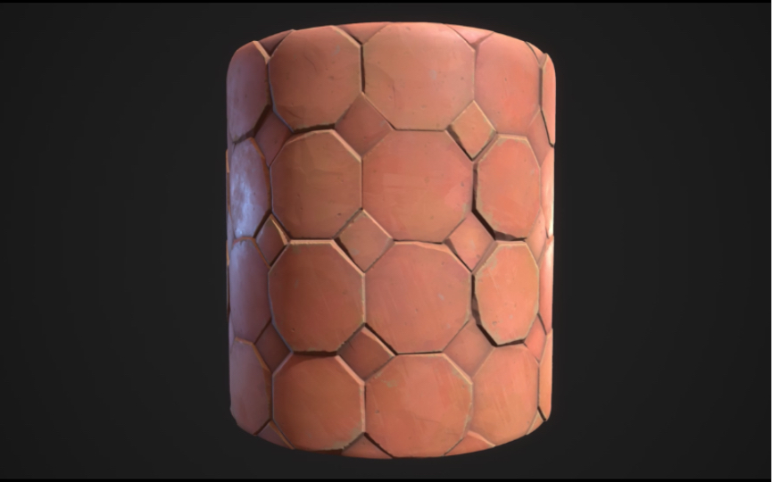 SDSubstanceDesigner 风格化地砖材质贴图制作过程哔哩哔哩bilibili