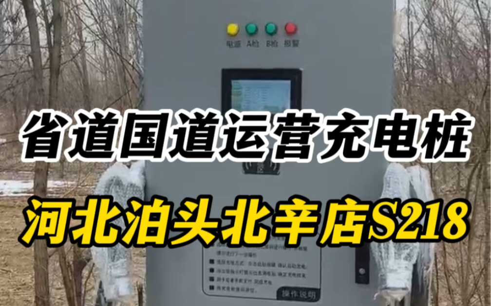 河北泊头218省道安装两台120kW快充哔哩哔哩bilibili