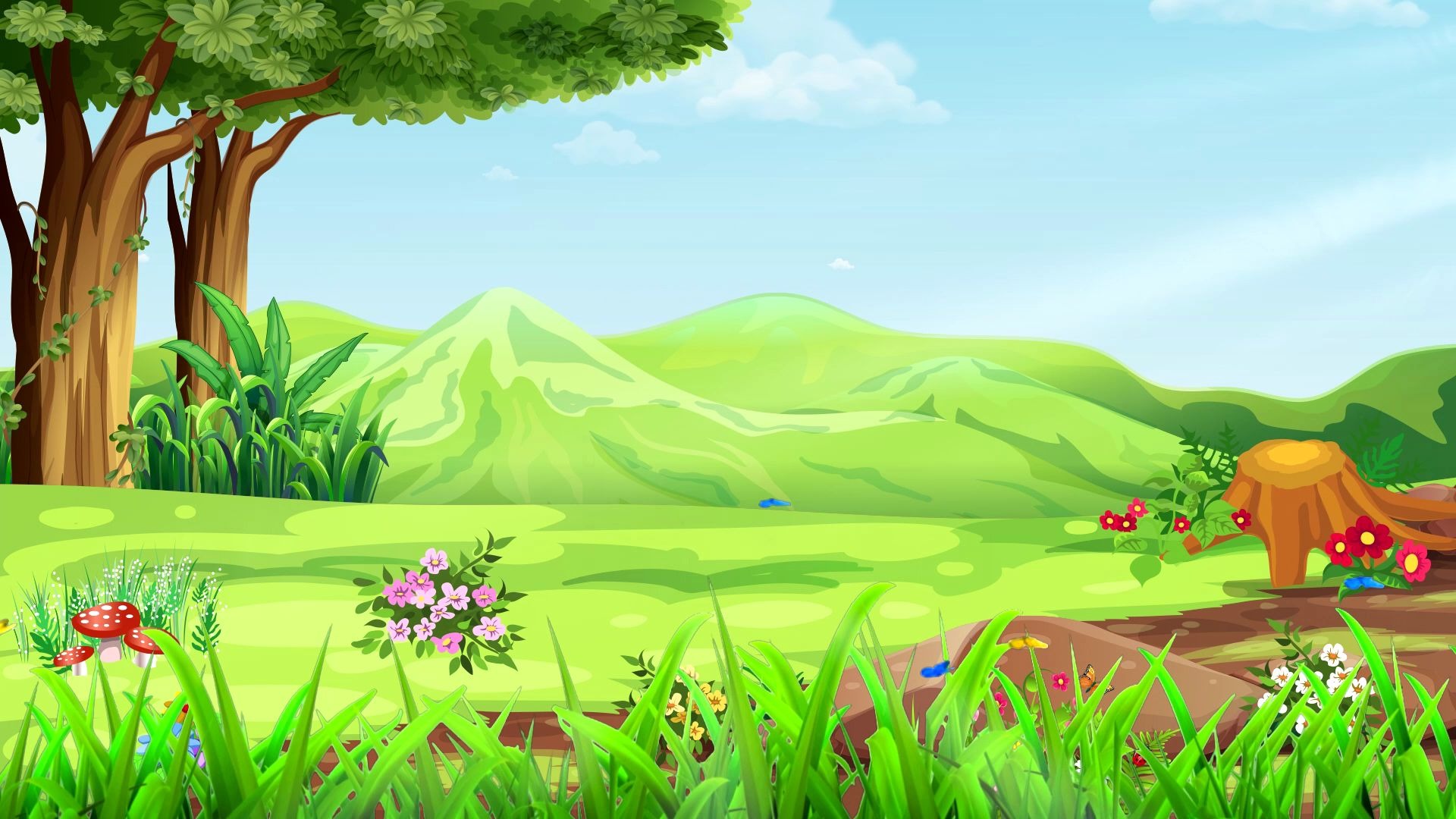 3744480 绿野仙踪清新卡通童话梦幻森林_哔哩哔哩 (゜-゜)つロ 干杯