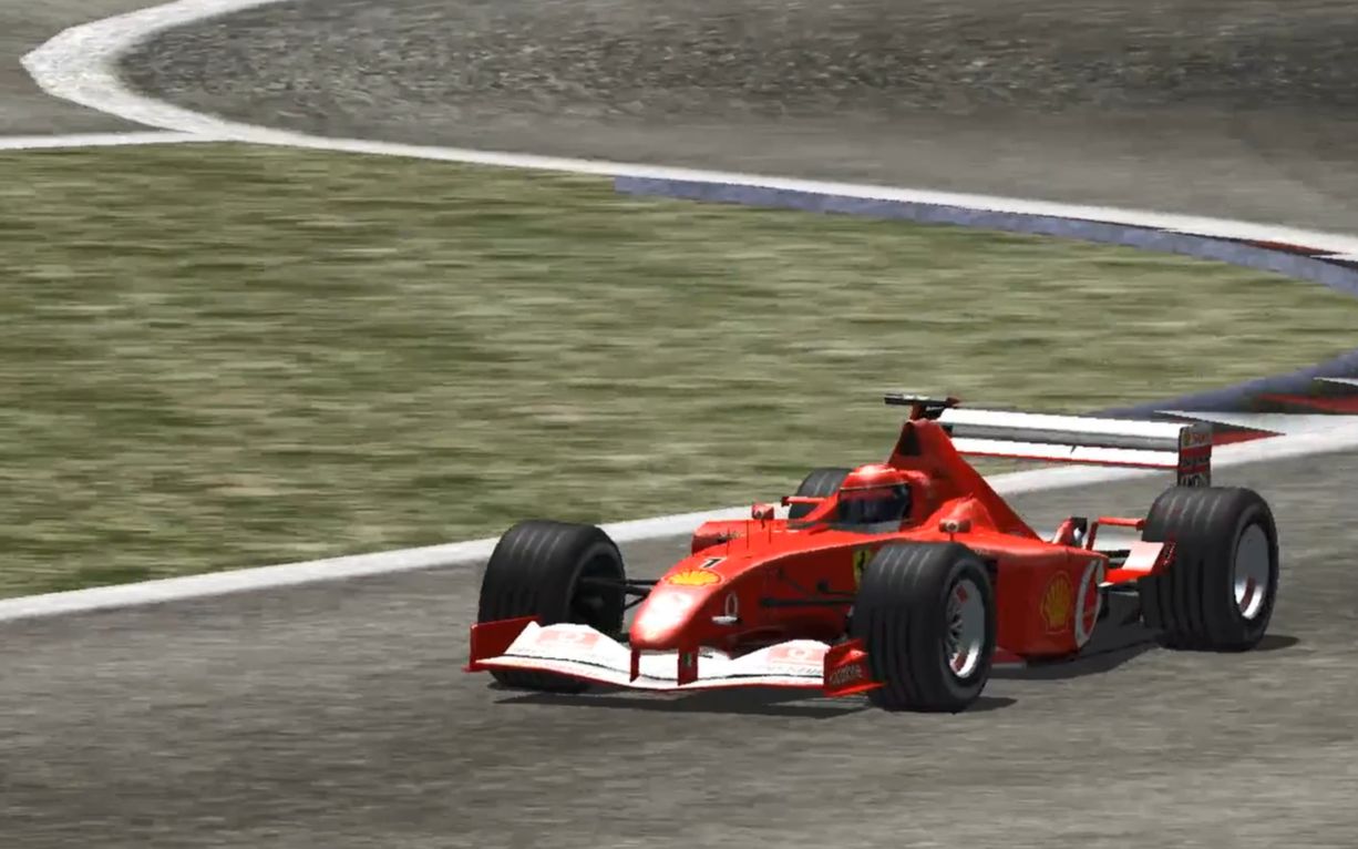 【F1C】全损画质重温模拟赛车启蒙经典 1:47.298 @[SpaFrancorchamps] [Ferrari F2002]哔哩哔哩bilibili