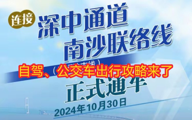 重大好消息!南中高速正式通车!广深中正式迈入“半小时生活圈”!出行攻略来了哔哩哔哩bilibili