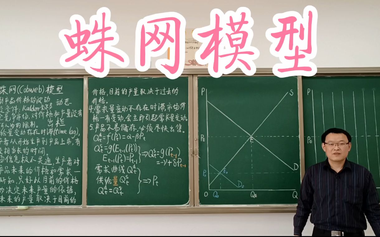 2.10.2收敛型蛛网模型微观经济学高鸿业、马工程、考研《西方经济学》板书授课哔哩哔哩bilibili