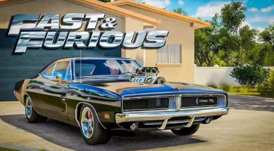 乐高版速度与激情,唐老大开着道奇战马,激情飙车