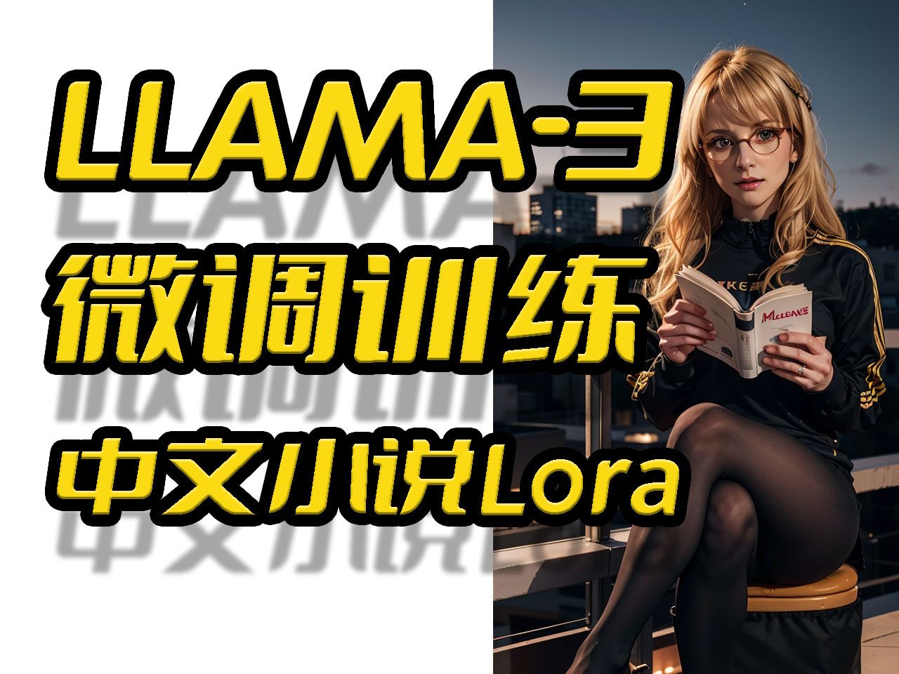 llama3微调训练finetune中文写作模型,Lora小说训练,利用AI写小说哔哩哔哩bilibili