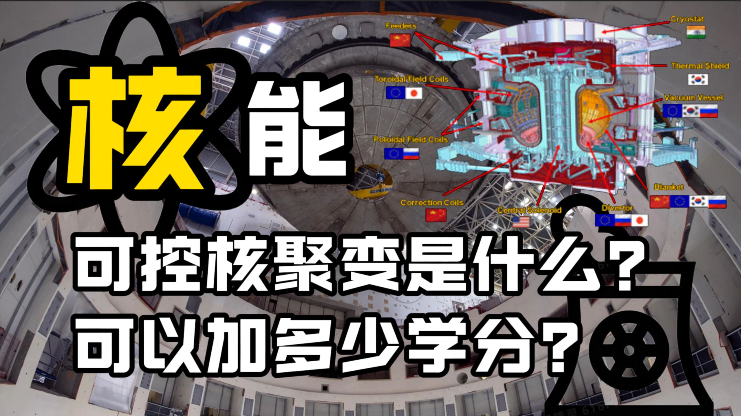 可控核聚变!七国联合ITER计划可以得到十倍能量增益值哔哩哔哩bilibili