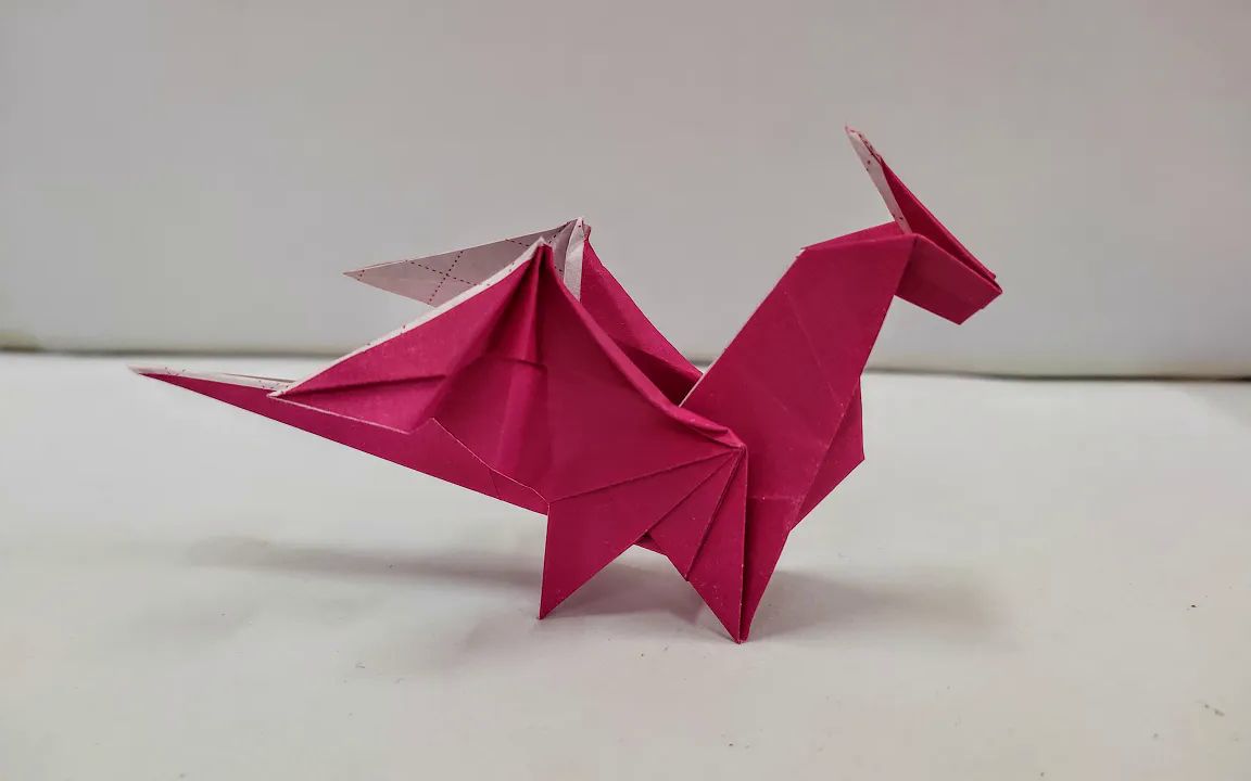 origami tutorial 简单的飞龙折纸教程origami easy dragon