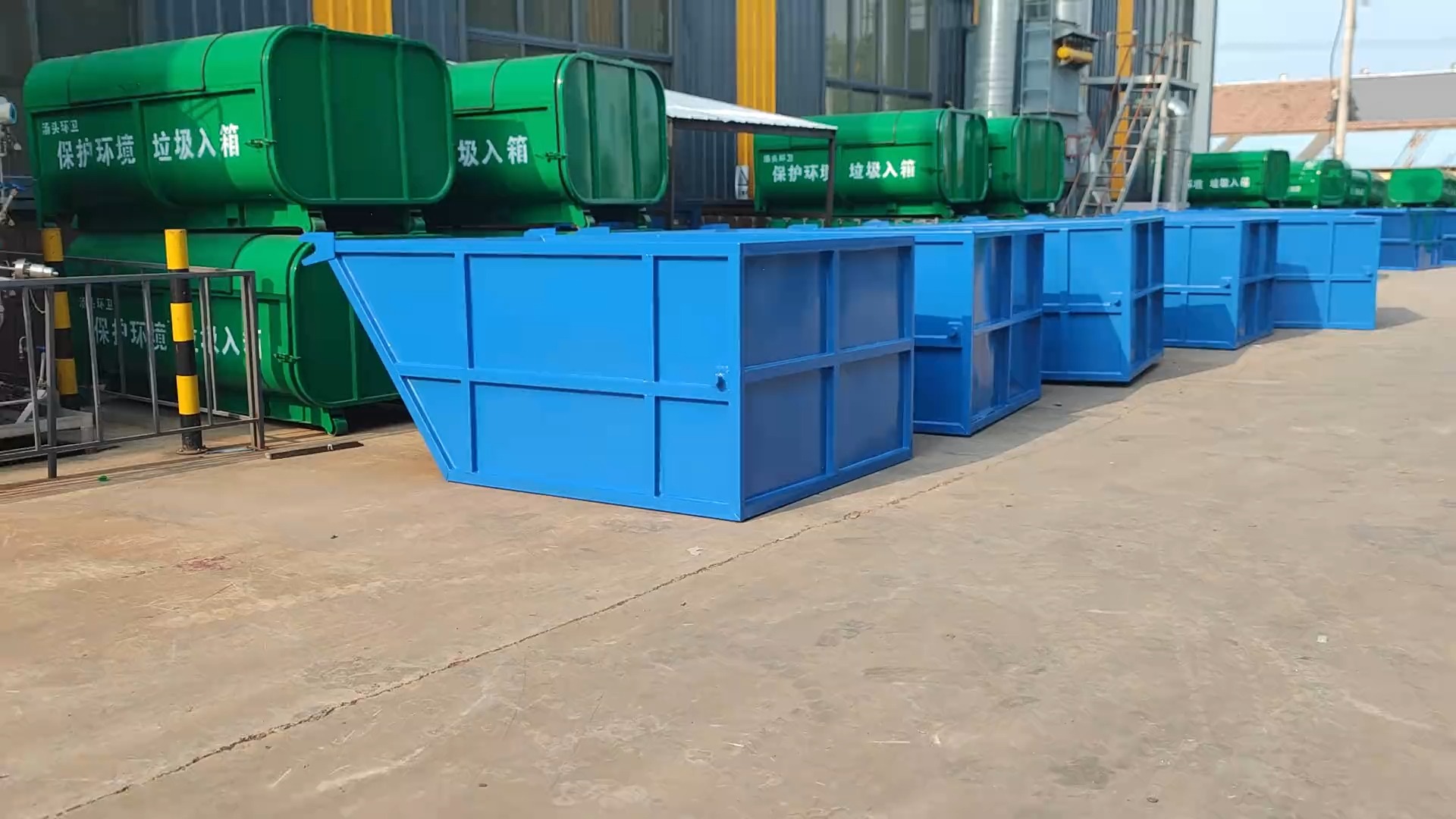 碳钢3方可卸式勾臂垃圾箱 城乡街道环卫箱垃圾斗