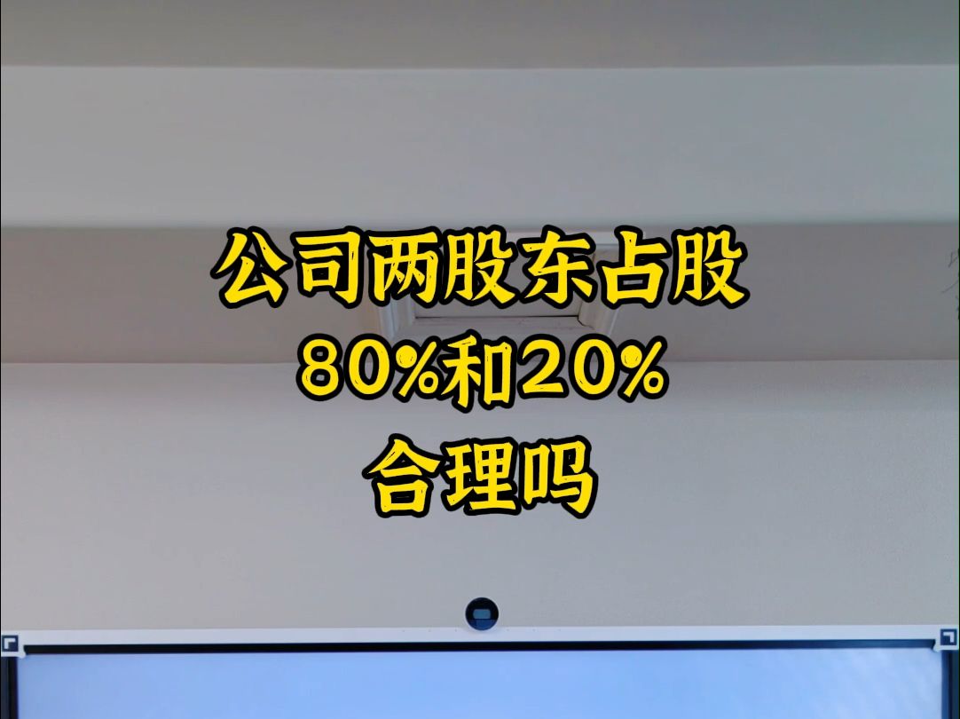 公司两股东占股80%和20%合理吗哔哩哔哩bilibili