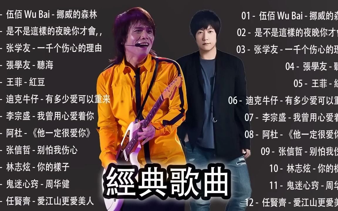 怀旧经典金曲 70后80后90后经典老歌500首 【一人一首成名曲】