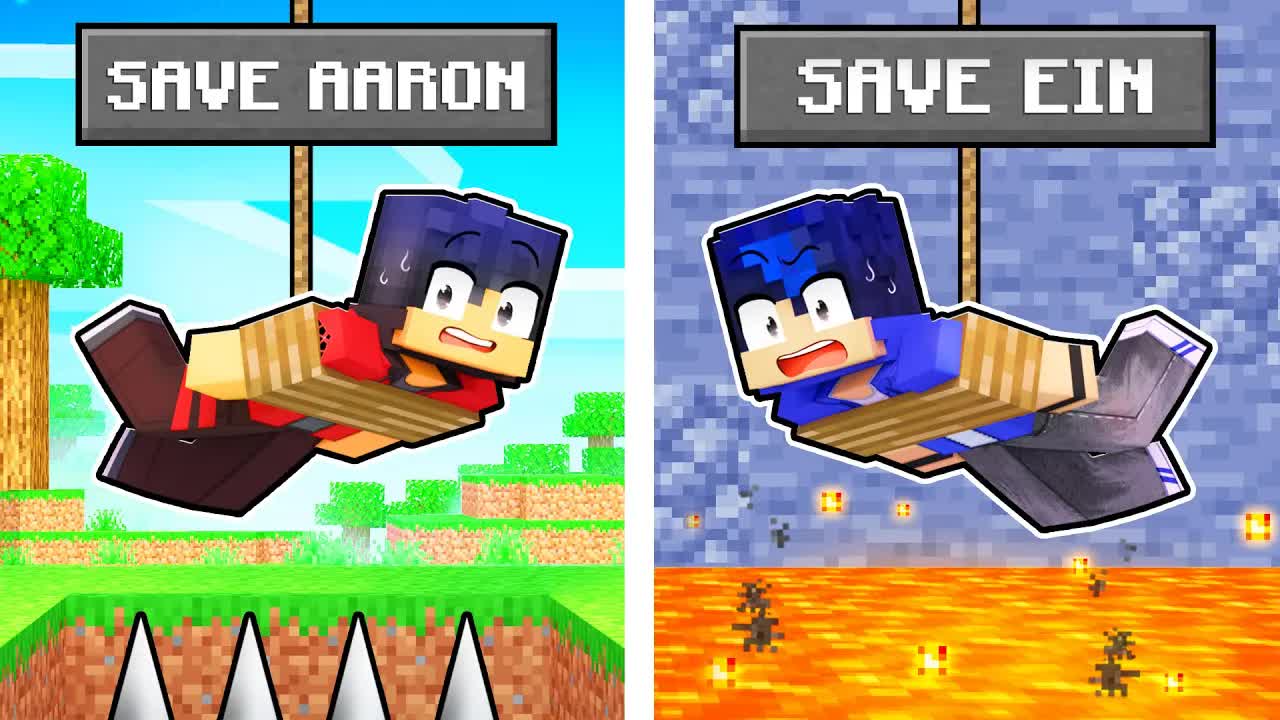 [图]【Aphmau】在 Minecraft 中拯救 AARON 还是拯救 EIN？！--