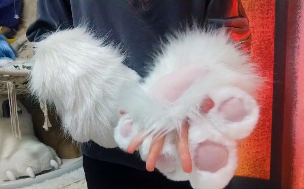 【兽装】兽爪展示 可以露出五根手指的四指爪爪