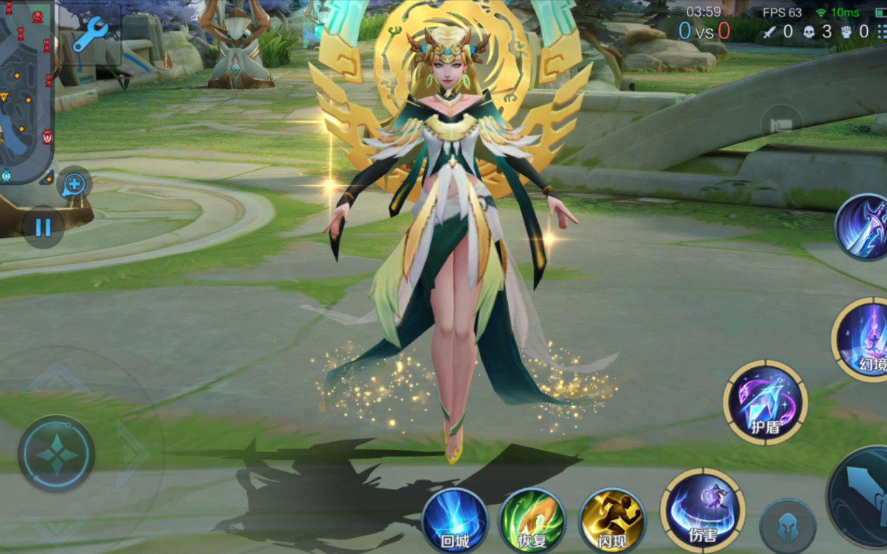 3d视角下的海月传奇限定金乌负日皮肤展示.