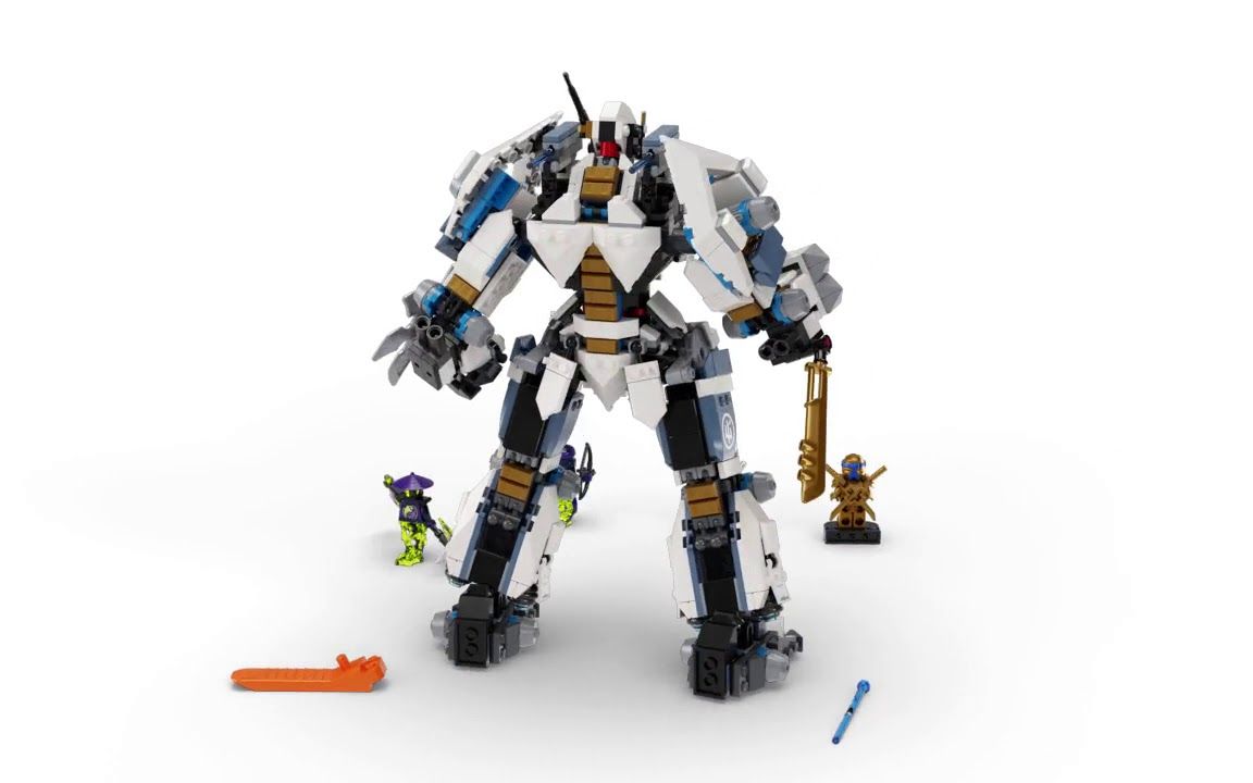 乐高lego幻影忍者71738赞的泰坦战斗机甲2021新品评测