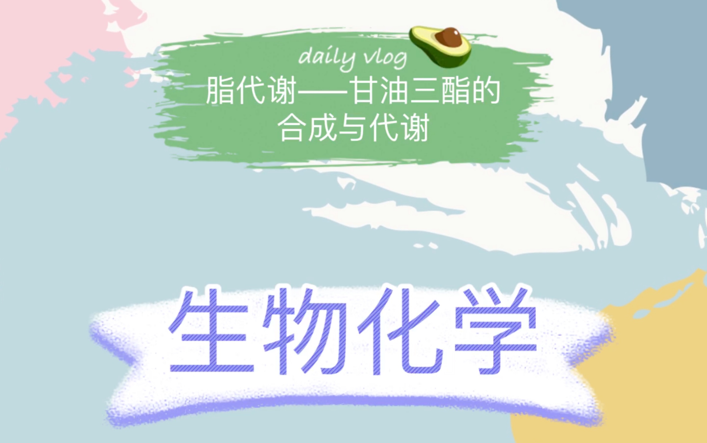 生物化学8——脂代谢【02C甘油三酯的合成与分解】哔哩哔哩bilibili