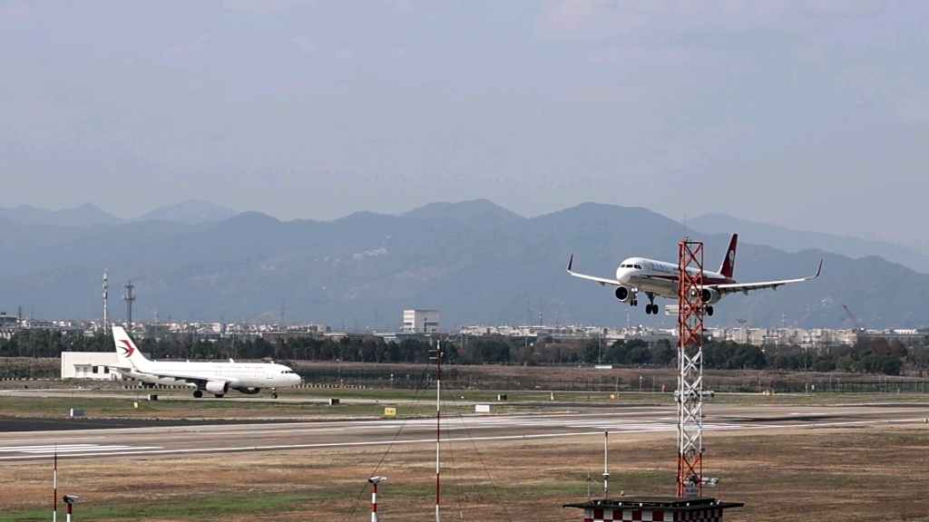 川航空客a321着陆