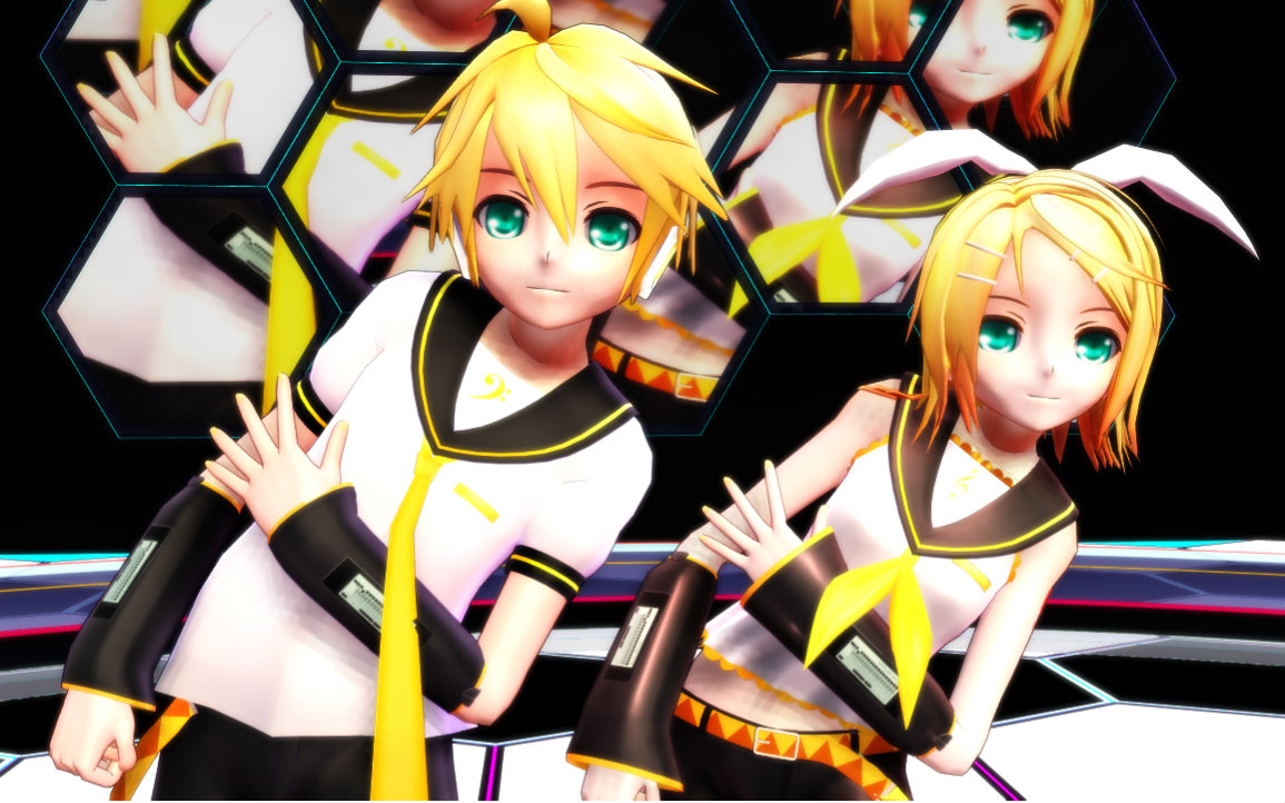 [图]【MMD】Rather Be-镜音双子-你能跟上我的舞步吗[新人第二作]