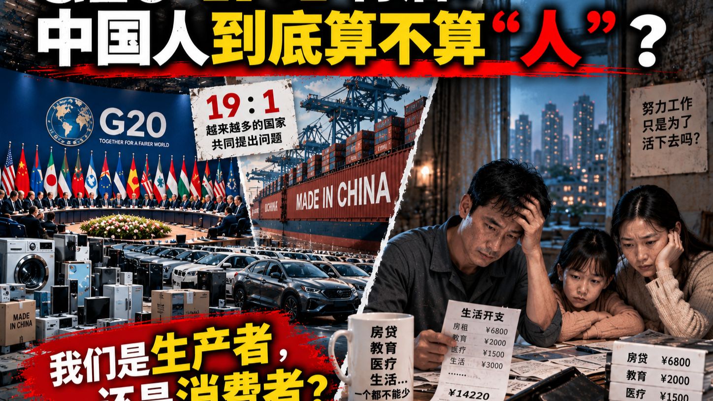 G20“19:1”背后:中国人到底算不算“人”?#G20 #中国经济 #中国出口 #贸易顺差 #中国制造 #居民消费 #收入分配 #产能过剩 #低质