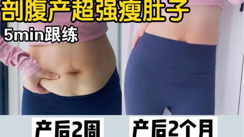 剖腹产专属超强瘦肚子 修复产后腹直肌分离消灭产后大肚腩零基础大体重腹部训练 哔哩哔哩