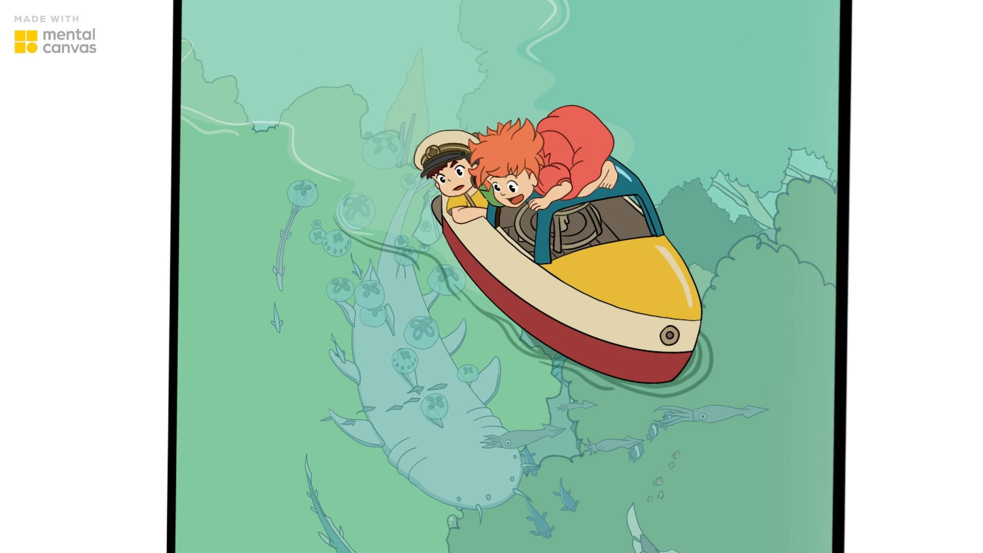 浅试mental canvas,关于为啥波妞配千与千寻我不解释