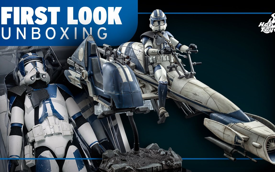 【hottoys】星球大战 克隆人战争 重装克隆兵 飞行摩托~ht 1/6 星战兵