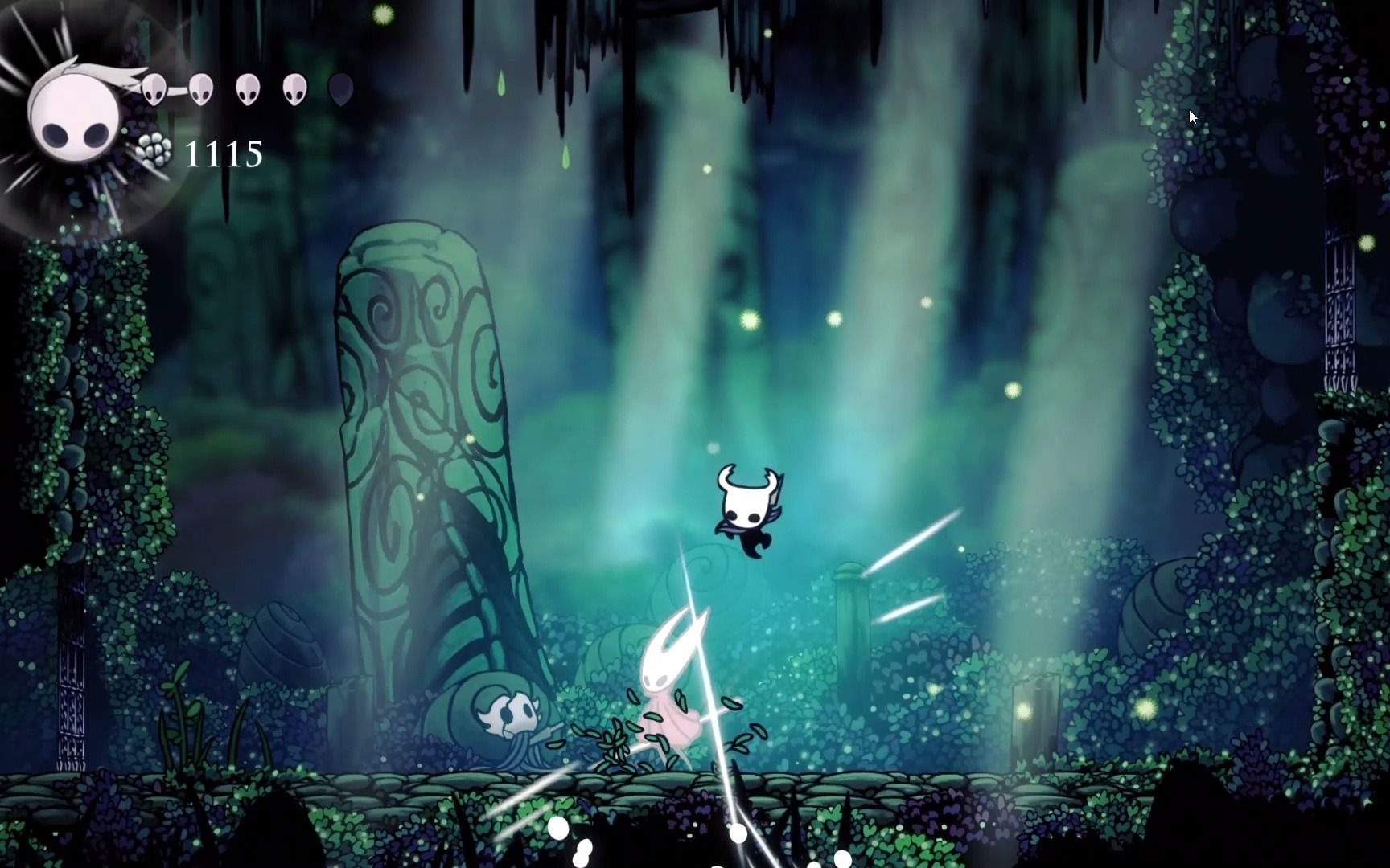 【猫叶青】空洞骑士白给攻略02 苍绿之径