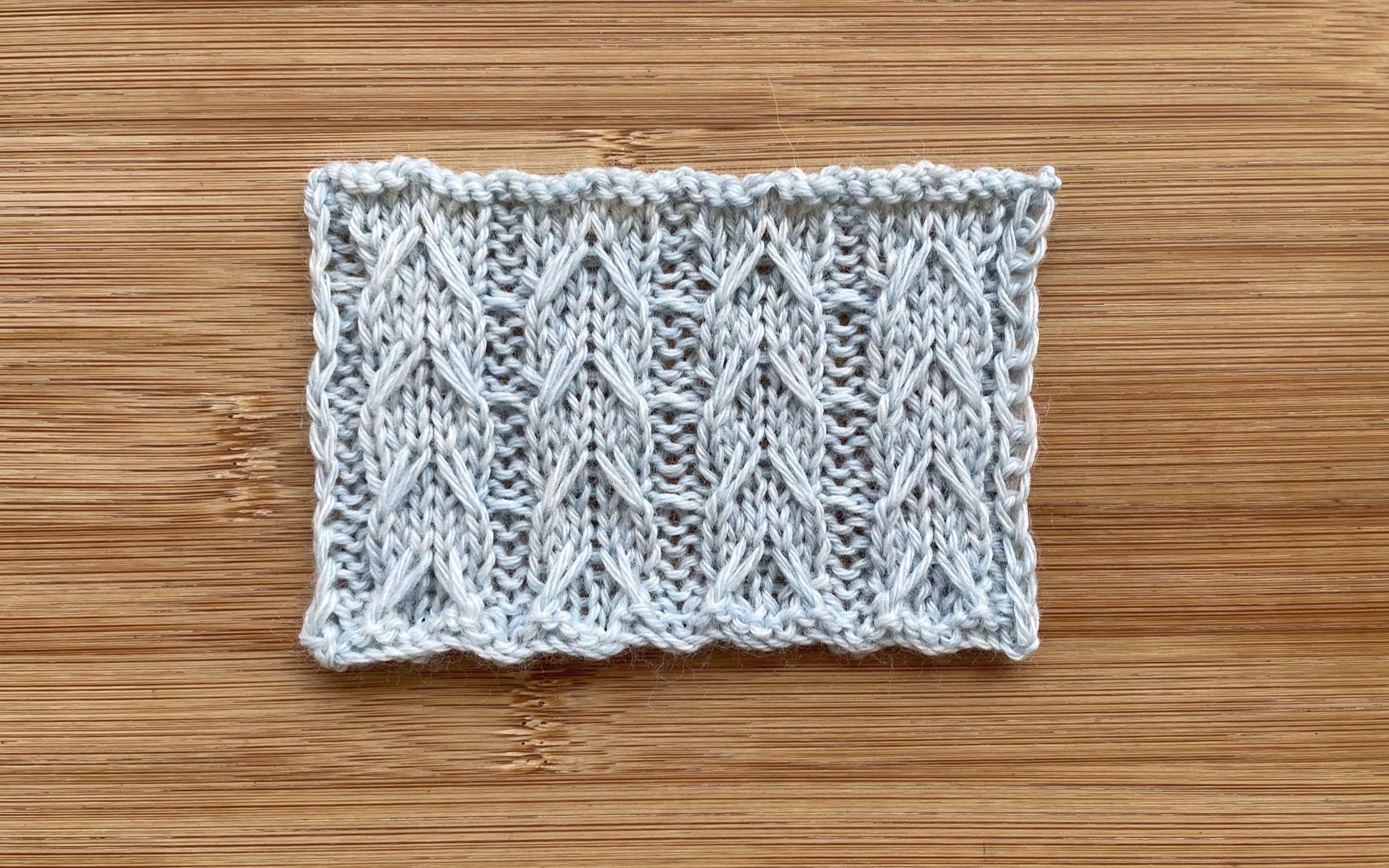 【轻描编织】分享一款别致的绞花花样,立体有层次,织衣服和配饰都好看