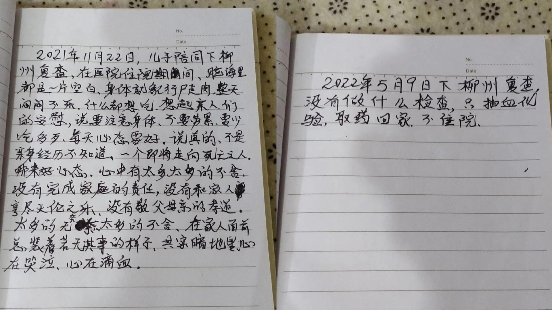 男子翻到已故父亲抗癌日记,满篇文字到短短三行,心态转变引泪目哔哩哔哩bilibili