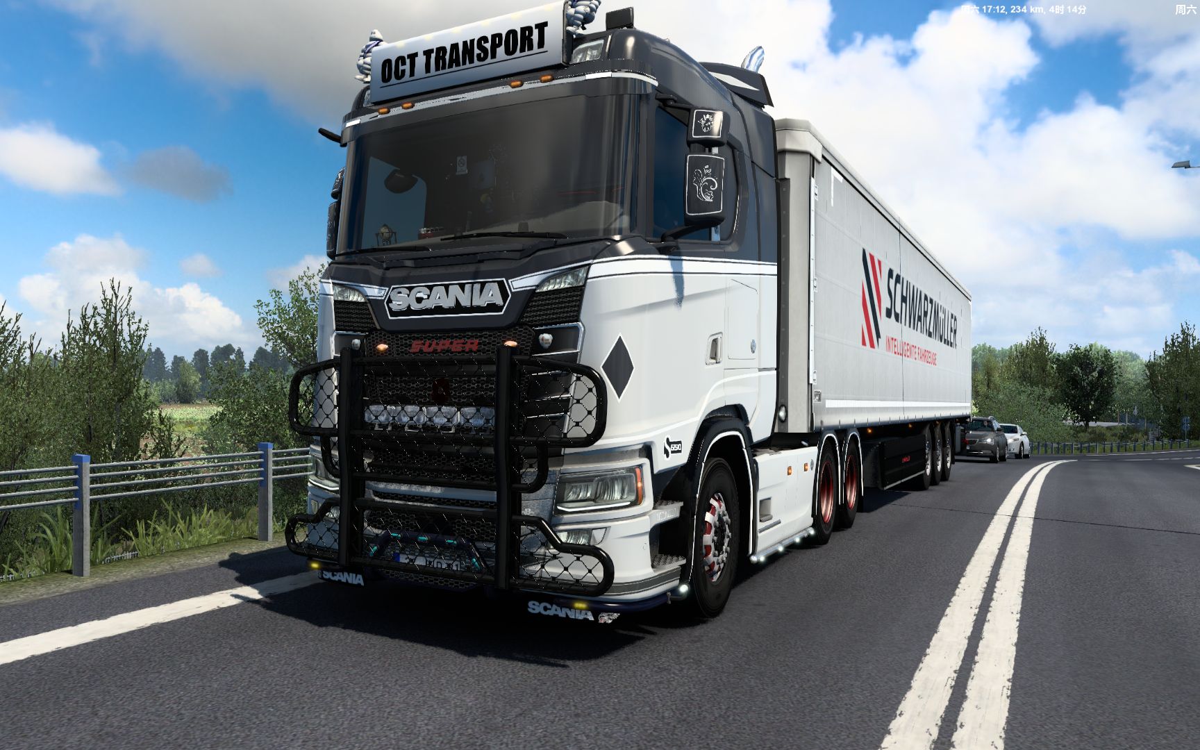 欧卡2-创业记-69集-用斯堪尼亚s520拉100吨的货是什么体验呢?